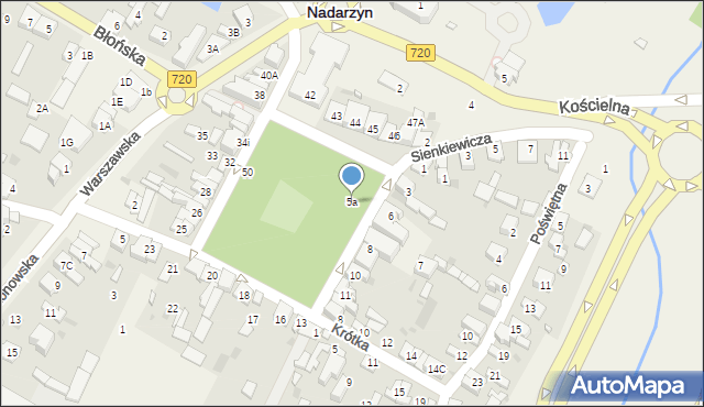 Nadarzyn, Plac Poniatowskiego, 5a, mapa Nadarzyn