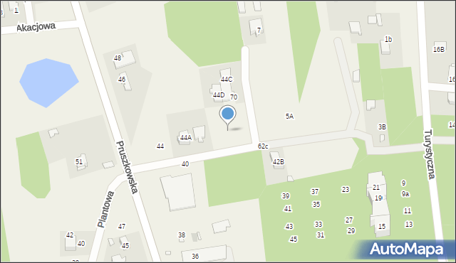 Nadarzyn, Plantowa, 44bb, mapa Nadarzyn