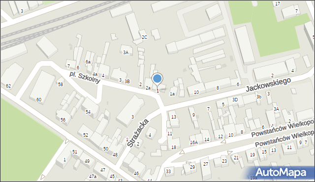 Nakło nad Notecią, Plac Szkolny, 1, mapa Nakło nad Notecią
