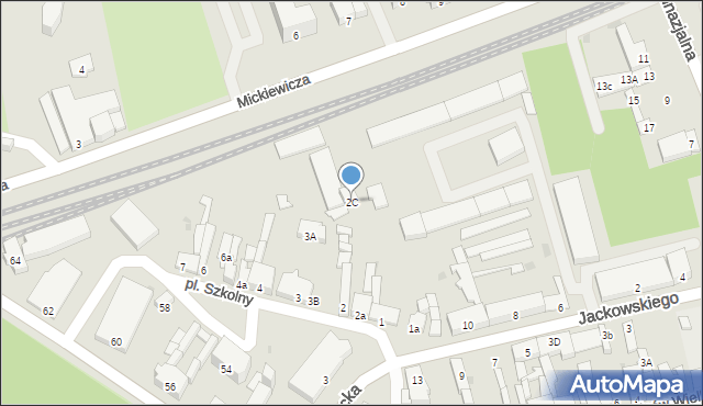 Nakło nad Notecią, Plac Szkolny, 2C, mapa Nakło nad Notecią