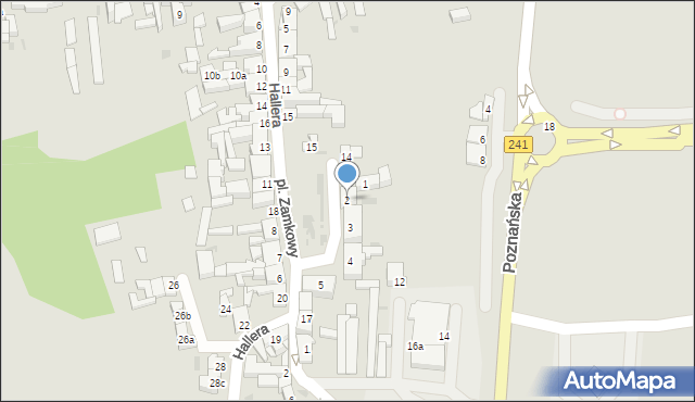 Nakło nad Notecią, Plac Zamkowy, 2, mapa Nakło nad Notecią