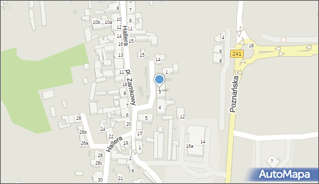 Nakło nad Notecią, Plac Zamkowy, 3, mapa Nakło nad Notecią