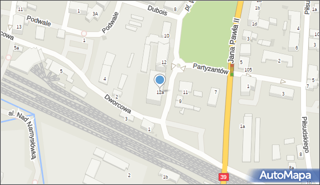Namysłów, Plac Wolności, 12a, mapa Namysłów