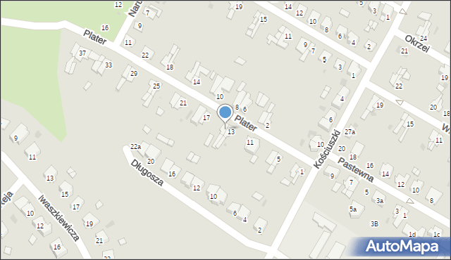 Namysłów, Plater Emilii, 15, mapa Namysłów