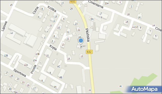 Nasielsk, Płońska, 15, mapa Nasielsk