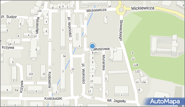 Nidzica, Plac Wolności, 3, mapa Nidzica