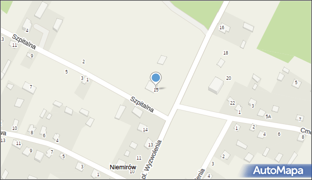Niemirów, Plac Wyzwolenia, 15, mapa Niemirów
