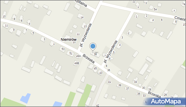 Niemirów, Plac Wyzwolenia, 9, mapa Niemirów