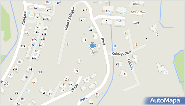 Niepołomice, Ples, 13, mapa Niepołomice