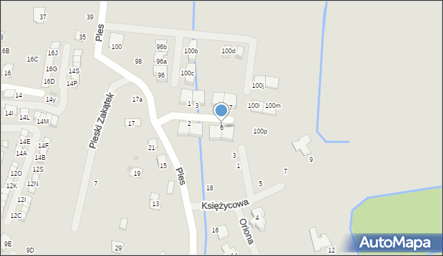 Niepołomice, Pleska Sadyba, 6, mapa Niepołomice