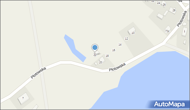 Niezabyszewo, Płotowska, 22, mapa Niezabyszewo