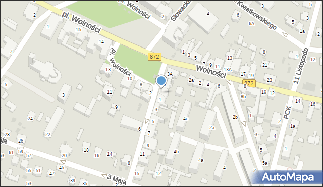 Nisko, Plac Wolności, 6, mapa Nisko