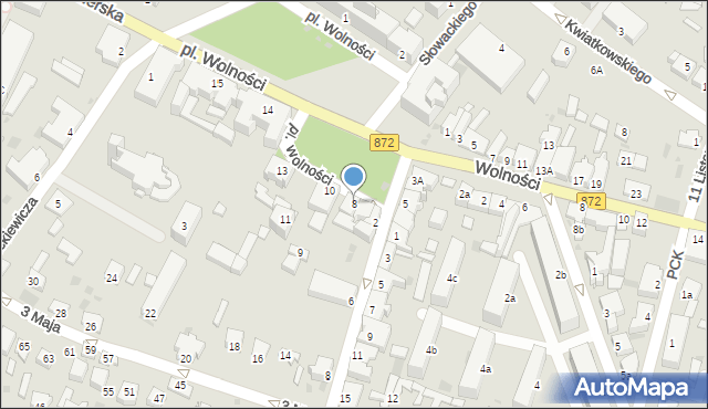Nisko, Plac Wolności, 8, mapa Nisko
