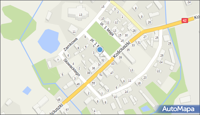 Nowa Brzeźnica, Plac 1 Maja, 1, mapa Nowa Brzeźnica