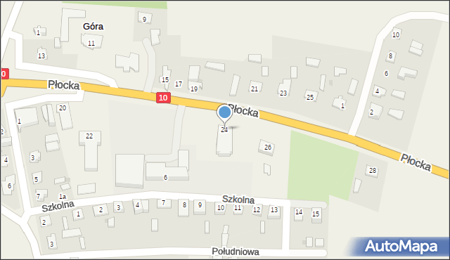 Nowa Góra, Płocka, 24, mapa Nowa Góra