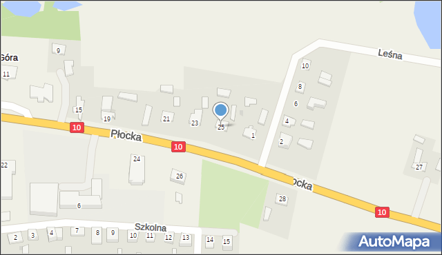 Nowa Góra, Płocka, 25, mapa Nowa Góra