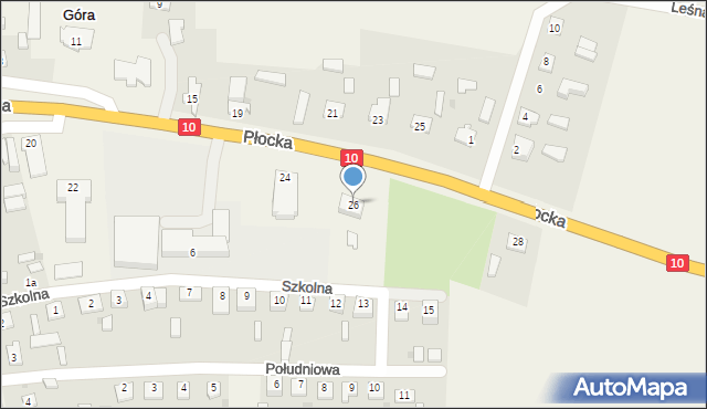 Nowa Góra, Płocka, 26, mapa Nowa Góra