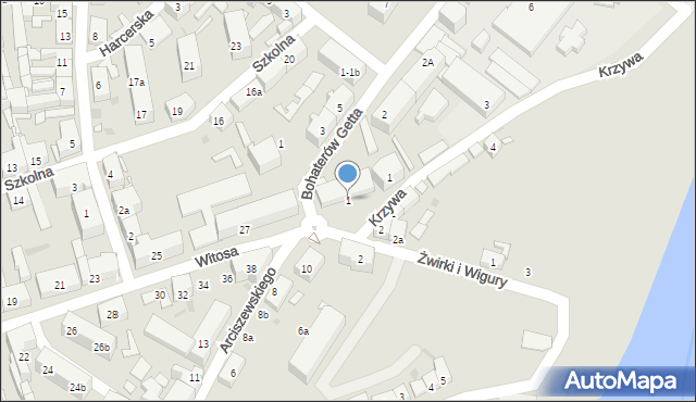 Nowa Sól, Plac Solny, 1, mapa Nowa Sól