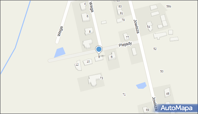 Nowa Wieś, Plejady, 8, mapa Nowa Wieś