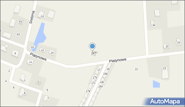 Nowa Wieś Malborska, Platynowa, 18, mapa Nowa Wieś Malborska