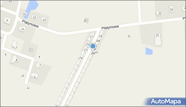 Nowa Wieś Malborska, Platynowa, 19d, mapa Nowa Wieś Malborska