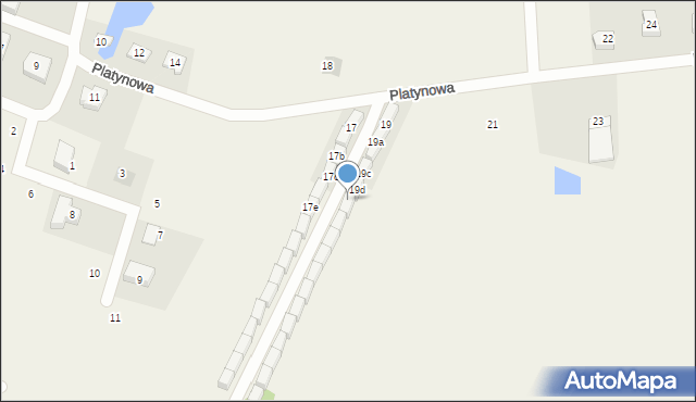 Nowa Wieś Malborska, Platynowa, 19e, mapa Nowa Wieś Malborska