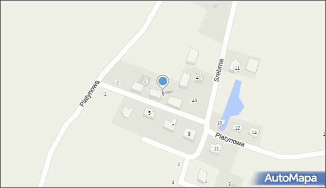 Nowa Wieś Malborska, Platynowa, 6, mapa Nowa Wieś Malborska