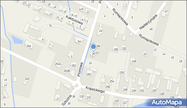 Nowa Wola, Plonowa, 2C, mapa Nowa Wola
