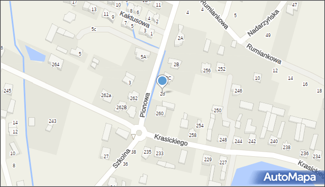 Nowa Wola, Plonowa, 2d, mapa Nowa Wola