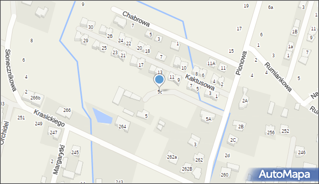 Nowa Wola, Plonowa, 5c, mapa Nowa Wola