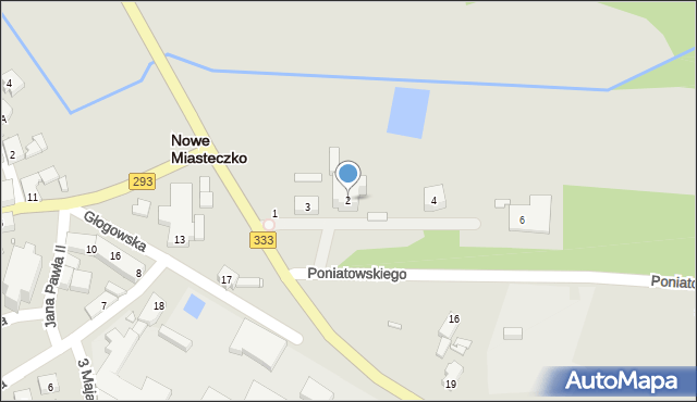 Nowe Miasteczko, Plac Strzelecki, 2, mapa Nowe Miasteczko