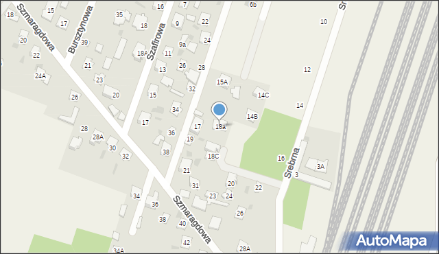 Nowe Pieścirogi, Platynowa, 18a, mapa Nowe Pieścirogi