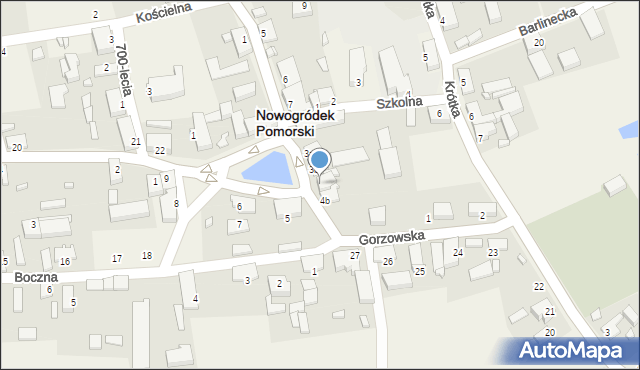 Nowogródek Pomorski, Plac św. Floriana, 4a, mapa Nowogródek Pomorski