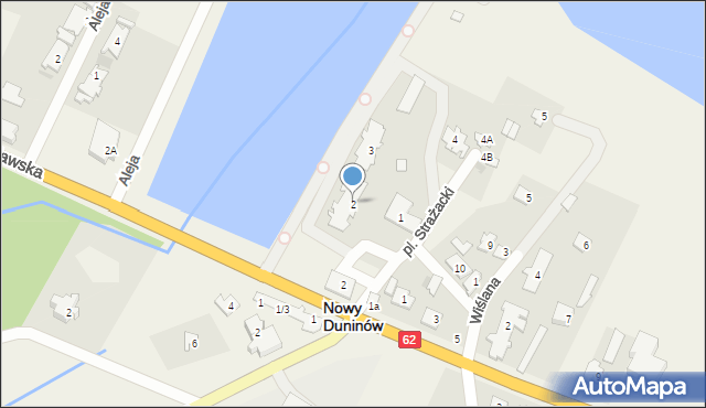 Nowy Duninów, Plac Strażacki, 2, mapa Nowy Duninów