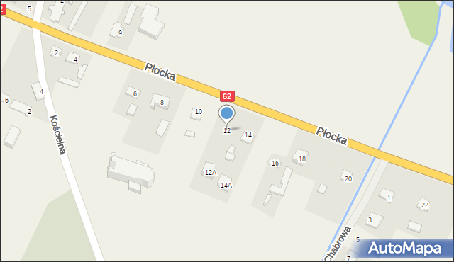 Nowy Duninów, Płocka, 12, mapa Nowy Duninów