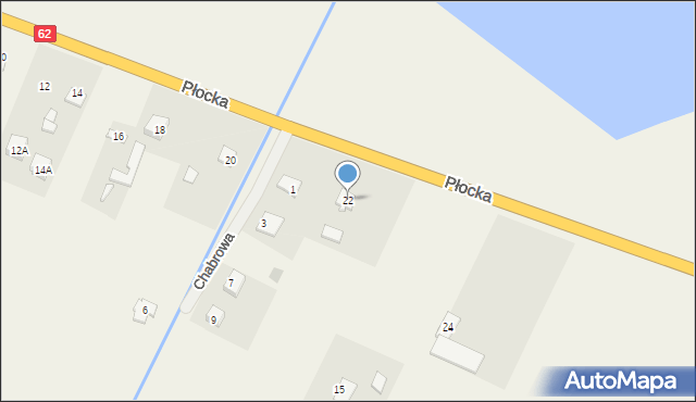 Nowy Duninów, Płocka, 22, mapa Nowy Duninów