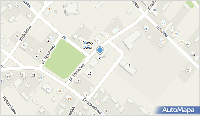 Nowy Dwór, Plac Rynkowy, 14, mapa Nowy Dwór