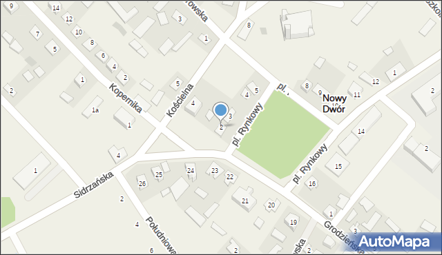 Nowy Dwór, Plac Rynkowy, 2, mapa Nowy Dwór