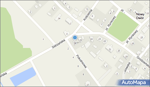 Nowy Dwór, Plac Rynkowy, 26, mapa Nowy Dwór