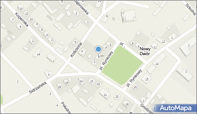 Nowy Dwór, Plac Rynkowy, 3, mapa Nowy Dwór