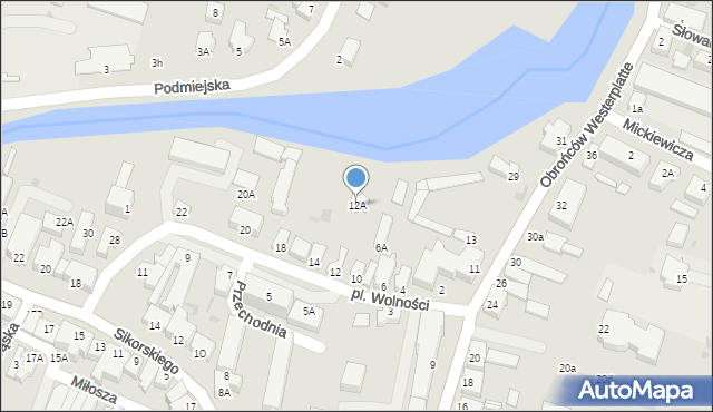 Nowy Dwór Gdański, Plac Wolności, 12A, mapa Nowy Dwór Gdański