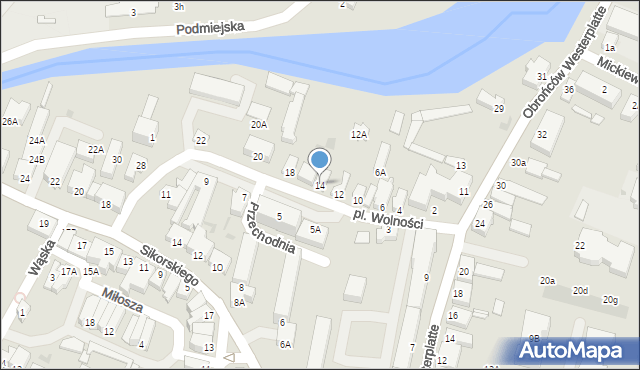 Nowy Dwór Gdański, Plac Wolności, 14, mapa Nowy Dwór Gdański
