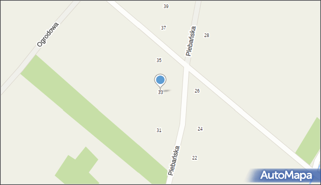 Nowy Dzikowiec, Plebańska, 33, mapa Nowy Dzikowiec