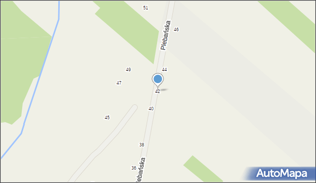 Nowy Dzikowiec, Plebańska, 42, mapa Nowy Dzikowiec