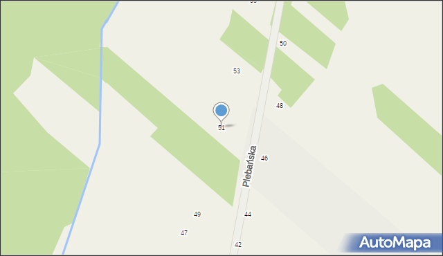 Nowy Dzikowiec, Plebańska, 51, mapa Nowy Dzikowiec