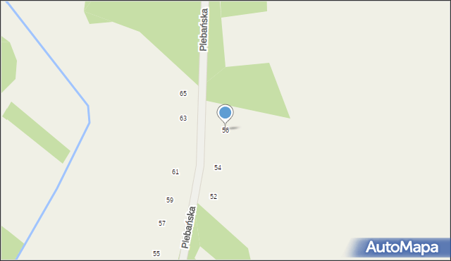 Nowy Dzikowiec, Plebańska, 56, mapa Nowy Dzikowiec