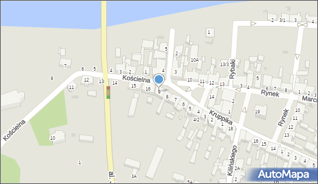 Obrzycko, Plac Kościuszki Tadeusza, gen., 9, mapa Obrzycko
