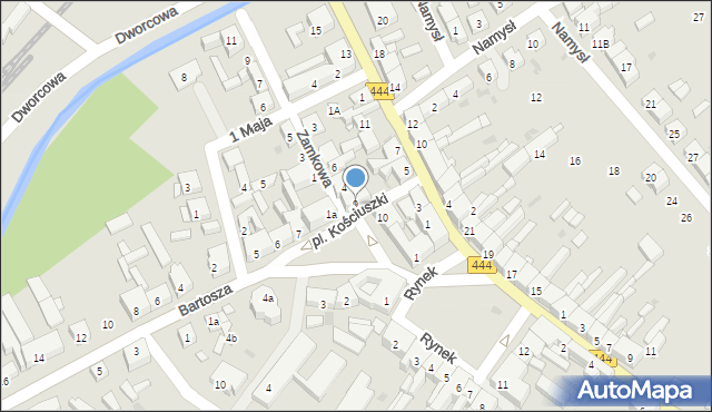 Odolanów, Plac Kościuszki Tadeusza, gen., 9, mapa Odolanów