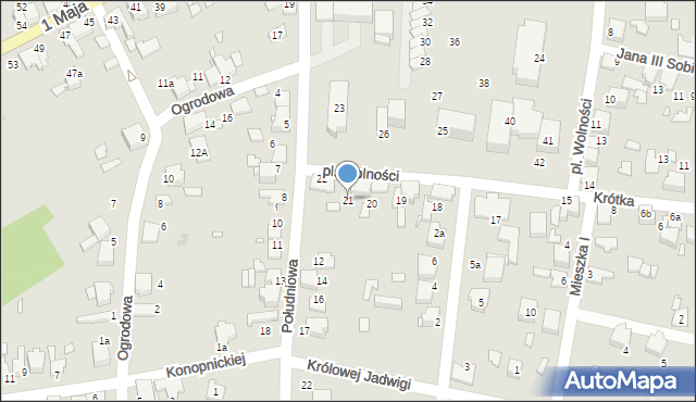 Ogrodzieniec, Plac Wolności, 21, mapa Ogrodzieniec