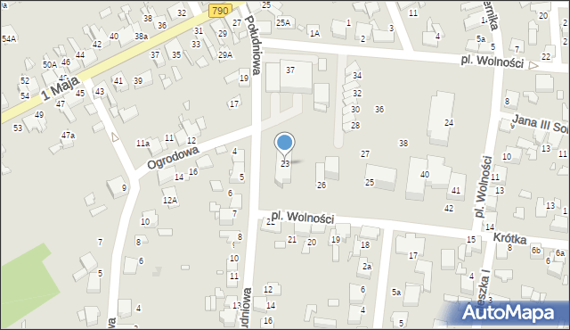 Ogrodzieniec, Plac Wolności, 23, mapa Ogrodzieniec